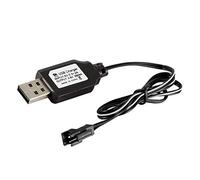 Oilmal Câble de charge, câble de charge USB, chargeur de batterie Ni-Cd Ni-MH, pack de batteries SM-2P, adaptateur de prise 4,8 V, sortie 250 mA pour jouets de voiture