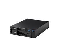 Oimaster MR-6203 Boîtier de Disque Dur pour Rack de Disque Dur 2,5/3,5 Pouces Boîtier de Disque Dur SSD à Double Disque Optique pour Ordinateur de