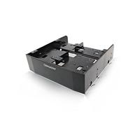 OImaster Rack de Conversion de Disque Dur 2,5 Pouces / 3,5 Pouces HDD / SSD Vers Baie de Lecteur de Disquette 5,25 Pouces Support de Montage