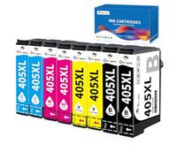 OINKWERE 8 Paquets 405XL Cartouche d’Encre Compatible pour Epson 405XL Multipack pour Workforce Pro WF-3820 WF-3825 WF-4820 WF-4825 Workforce WF-7830 WF-7835 WF-7840