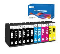 OINKWERE Lot de 12 cartouches 18XL compatibles avec Epson 18XL pour Expression Home XP-322 XP-215 XP-205 XP-225 XP-305 XP-325 XP-422 XP-405 XP-415 XP-425 XP-315 XP-312 XP-425 XP-412