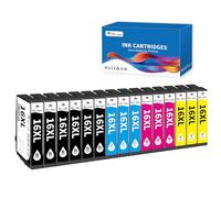 OINKWERE Lot de 15 Cartouche Encre 16XL Compatible pour Epson Cartouche 16XL Multipack pour Workforce WF-2760 WF-2630 WF-2660 WF-2510 WF-2750 WF-2540 WF-2530 WF-2650 WF-2010 WF-2520