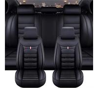 OINTJWWO Voiture Ensembles De Housses Siège pour Audi A4 B6 Cabriolet 2002-2006, Cuir Housses De Siège Avant Et ArrièRe Imperméable Respirant Antidérapants Protection Couvre Accessoires,A/Black