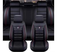 OINTJWWO Voiture Ensembles De Housses Siège pour Audi A4 B6 Cabriolet 2002-2006, Cuir Housses De Siège Avant Et ArrièRe Imperméable Respirant Antidérapants Protection Couvre Accessoires,B/Black-Red
