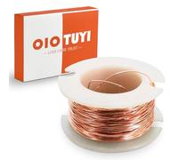 OioTuyi Fil de cuivre laqué de 10 m x 0,5 mm - Fil magnétique isolé pour modèles de moteurs électromagnétiques - Utilisation polyvalente