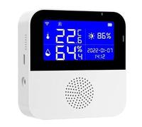 Oiqippnbv 1 ensemble de capteurs de température et d'humidité intelligents en ABS blanc WiFi sans sonde