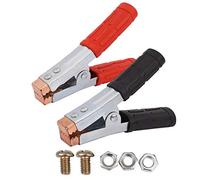 Oiqippnbv 2X Pinces Crocodiles Pinces Crocodiles de Test de Batterie en Cuivre Heavy Duty