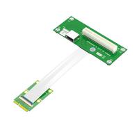 Oiqippnbv Câble D'Extension Adaptateur Mini PCI-E vers PCI-E 8X avec Câble FPC Haute Vitesse pour Extension de Test PCIE Installation Facile Facile à Utiliser, A