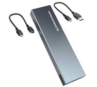 Oiqippnbv Dual Protocol M.2 NVMe SSD Hard Drive Case M.2 SSD Hard Drive Case 10Gbps USB3.1 Gen2 NVMe Enclosure M2 SATA SSD Case for 2230/2242/2260/2280 A