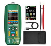 Oiqippnbv Oscilloscope numérique portable - Multimètre - Rechargeable - Générateur de forme d'onde - Pour amplificateur audio de voiture
