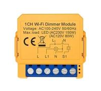 Oiqippnbv Tuya Module variateur d'intensité intelligent WiFi 2 interrupteurs à distance Fonctionne avec Facile à utiliser