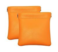 Oirlv 2 Pochettes Monnaie PU - Porte-Monnaie Pression & Sac Bijoux Voyage | Fermeture pression : s’ouvre et se ferme d’un geste. Idéal bijoux, pièces, écouteurs. Compact, pratique