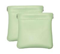 Oirlv 2 Pochettes Monnaie PU - Porte-Monnaie Pression & Sac Bijoux Voyage | Fermeture pression : s’ouvre et se ferme d’un geste. Idéal bijoux, pièces, écouteurs. Compact, pratique