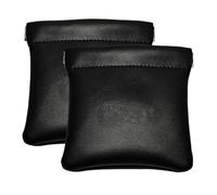 Oirlv 2 Pochettes Monnaie PU - Porte-Monnaie Pression & Sac Bijoux Voyage | Fermeture pression : s’ouvre et se ferme d’un geste. Idéal bijoux, pièces, écouteurs. Compact, pratique