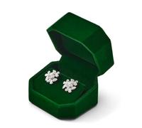 Oirlv Ecrin Pour Boucles D'oreilles, Boite Cadeau Boucles D'oreilles, | Vert Foncé Earring box Pour Saint Valentin & Cadeau Anniversaires