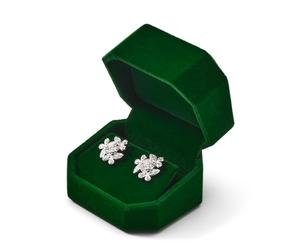 Oirlv Ecrin Pour Boucles D'oreilles, Boite Cadeau Boucles D'oreilles, | Vert Foncé Earring box Pour Saint Valentin & Cadeau Anniversaires
