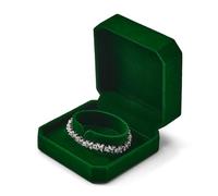 Oirlv Vert Foncé Velours Ecrin Bracelet,Boite Cadeau Bracelet, | Pour Anniversaire De La Saint-Valentin