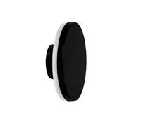 OISE ART STORE Trade Shop Applique extérieure 12 W noire ronde Slim Ip65 aluminium lumière naturelle 4000 K Xc-9286