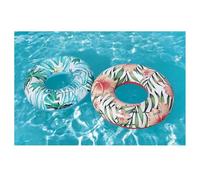 OISE ART STORE Trade Shop - Bouée de sauvetage Palmiers Tropicaux Floraux 119 cm Donut Gonflable Mer Piscine 36237 -