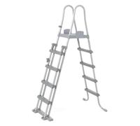 OISE ART STORE Trade Shop - Échelle de sécurité pour piscines 132 cm avec marches en plastique, cadre en métal 58332 -