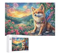 Oiseau à Plumes précieuses sur l'escalier sous Les étoiles Puzzle 1000 Pièces pour Adultes Jeu De Détente Endurance Mentale Cadeau pour Longues Soirées 1000 PCS