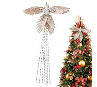 Oiseau artificiel de Noël - Mousse de polyester - 39 x 22 cm - Design scintillant - Décoration de Noël d'hiver à suspendre avec brillance scintillante - Guirlande, manteau de cheminée, oiseau à