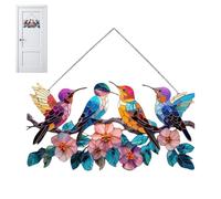 Oiseau AST plat - Arbre en acrylique - Décoration 2D - Attrape la lumière du soleil - Pour l'intérieur et l'extérieur - Art plat pour salon, chambre à coucher