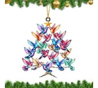 Oiseau Attrape-Soleil Décor - Colibri Fabricant d'arc-en-Attrapeur De Lumière,Décoration Pendentif d'art Mural 2D - pour Patio Chambre Jardin Balcon Cadeau De Maison Arbre Vérandas Porte De