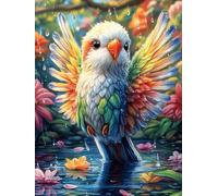 Oiseau aux couleurs arc-en-ciel dans une lueur magique 300 Pièces Puzzle Créatif En Carton Haute Qualité Faune sauvage et animaux de compagnie Difficulté Moyenne Activité Manuelle Loisir Créatif Cadea