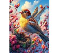Oiseau avec Un nid d'œufs 500 Pieces Casse-tête Adulte en Carton Rigide Faune et Flore Très Difficile Niveau Expert Thérapie Occupationnelle Anti-Stress Cadeau Fête des Pères 500 PCS