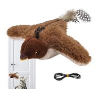 Oiseau battant - Jouet pour chat électrique interactif - Jeu pour animaux de compagnie avec sonnerie à distance, points de vente d'activités amusantes, fonction de mouvement facile à recharger, outil