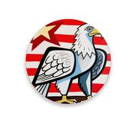 Oiseau blanc en céramique de style picasso rond noir décoration de salon résistant à la chaleur décor pour la maison avec dos en liège