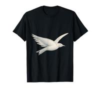 Oiseau Blanc en vol Symbole Paix Liberté Minimaliste T-Shirt