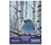 Oiseau Bleu Puzzle 1000 Pièces Cadeau Unique intéressant Jeu Éduchatif Challenge Toy À De Qualité Supérieure Peinture Art pour Adultes Et Enfants À Partir De 14 Ans 38x26cm/1000pcs