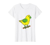 Oiseau canari drôle et coloré T-Shirt Graphique avec Valeur, Femme, Blanc, XS
