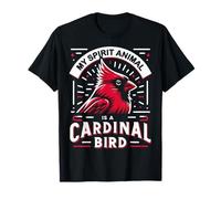Oiseau cardinal Mon animal spirituel est un oiseau cardinal rouge T-Shirt