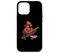Oiseau Cardinal Rouge Drôle Guitare Électrique Rock Coque pour iPhone 12 Pro Max