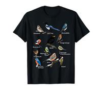 Oiseau Chanteur Merle Moineau Mésange Bouvreuil Biologiste T-Shirt