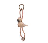 Oiseau chêne doré métal pendentif boucle avec cuir naturel Kay Bojesen - 5709513396659