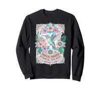 Oiseau Colibri Nature Tropicale Fleurs observateur d'oiseaux Yoga Sweatshirt