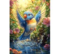 Oiseau coloré aux ailes déployées 1000 Pieces Casse-tête Adulte En Carton Haute Qualité Faune sauvage et animaux de compagnie Difficulté Moyenne Motif Complexe Activité Familiale Idée Cadeau Saint Val