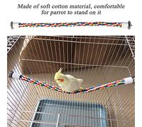 Oiseau coloré Coton Corde Perchoir Debout Oiseau élastique Jouet Oiseau Debout Perche Corde Percheoiseau Corde Percheoiseau élastique Jouet Perchoir Debout pour Lutter Contre