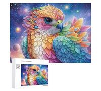 Oiseau coloré sur la Branche de Fleur avec Les Papillons Puzzle 500 Pièces pour Adolescents 14+ Activité Éducative Développement Cognitif Cadeau pour 500 PCS