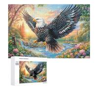 Oiseau coloré sur la Branche de Fleur Puzzle 1000 Pièces pour Adolescents 14+ Jeu Éducatif Pratique du Raisonnement Cadeau pour Études 1000 PCS