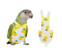 Oiseau de compagnie mignon couche-culotte perroquet couche-culotte volante couche réutilisable pour perroquets Pigeons fournitures pour animaux de compagnie(L-Jaune)