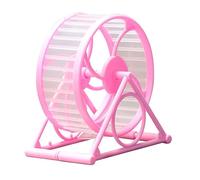 Oiseau de course avec support pour hamster, bureau ou cage coloré Spinner coloré roue de course jogging jouet petit animal de compagnie jouet pour rongeurs