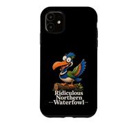 Oiseau de Dessin animé Amusant Ridicule Northern Waterfowl Coque pour iPhone 11