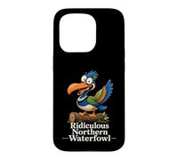 Oiseau de Dessin animé Amusant Ridicule Northern Waterfowl Coque pour iPhone 15 Pro