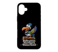 Oiseau de Dessin animé Amusant Ridicule Northern Waterfowl Coque pour iPhone 16 Plus