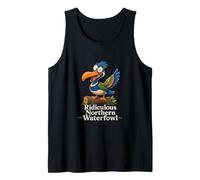 Oiseau de Dessin animé Amusant Ridicule Northern Waterfowl Débardeur